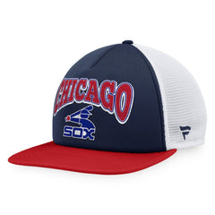 Chicago White Sox Heritage Foam Front Trucker Snapback Hat Navy/Red
