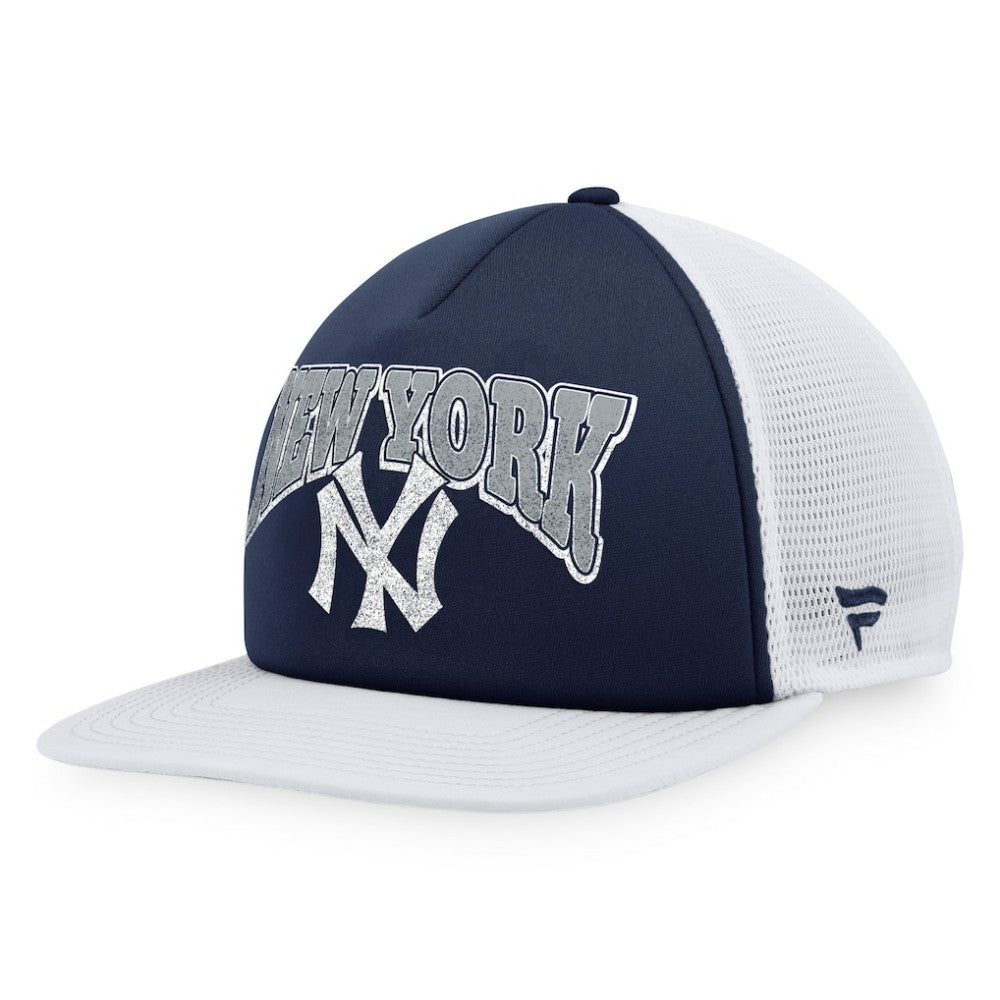 New York Yankees Heritage Foam Front Trucker Snapback Hat Navy/White