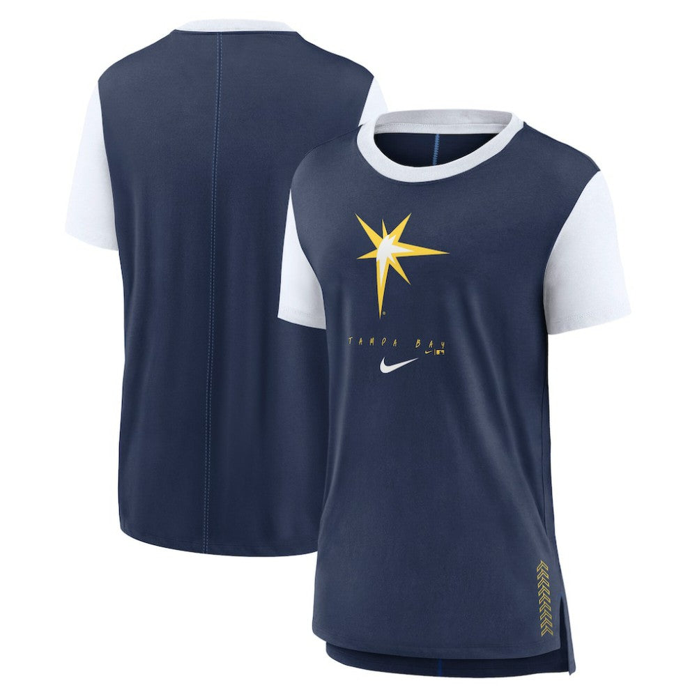 Tampa Bay Rays Women's Local Touch Fashion T-Shirt Navy