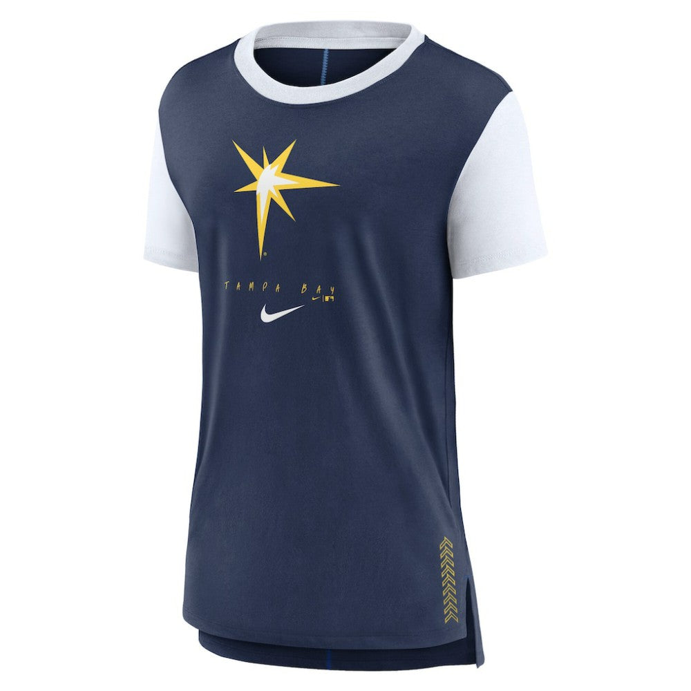 Tampa Bay Rays Women's Local Touch Fashion T-Shirt Navy