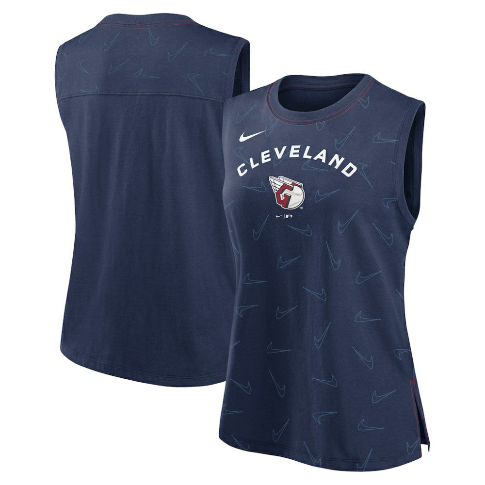 Cleveland Guardians Women's Muscle Play Tank Top Navy