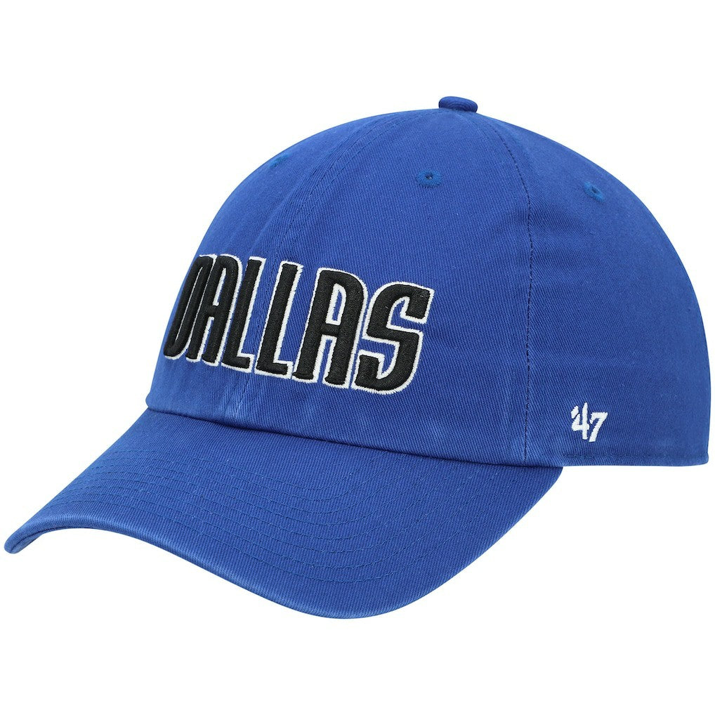 Dallas Mavericks '47 Clean Up Wordmark Adjustable Hat sale - Royal discount