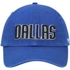 Dallas Mavericks '47 Clean Up Wordmark Adjustable Hat sale - Royal discount
