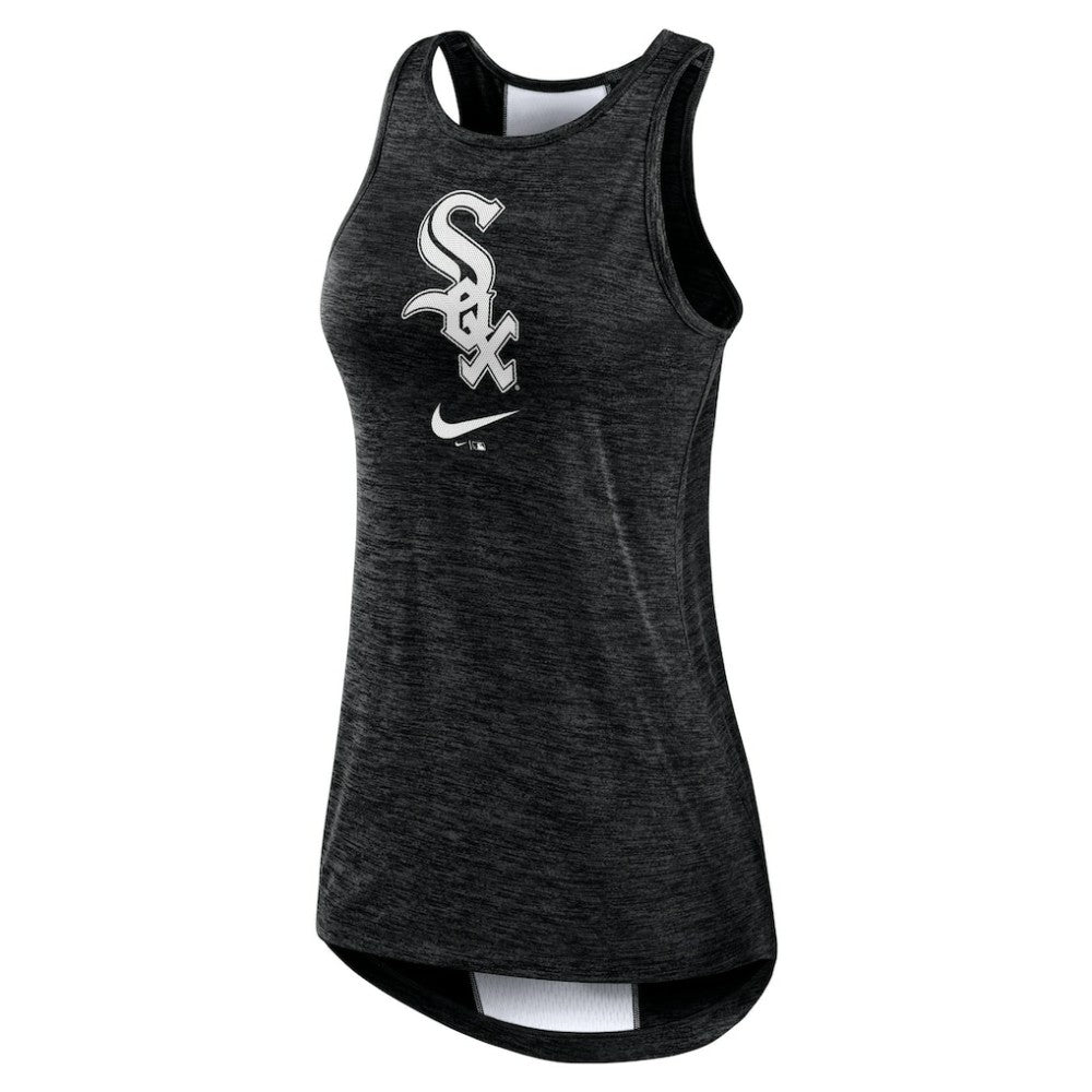 Chicago White Sox Women's Dri-FIT Performance Right Mix High Neck Tank Top Black