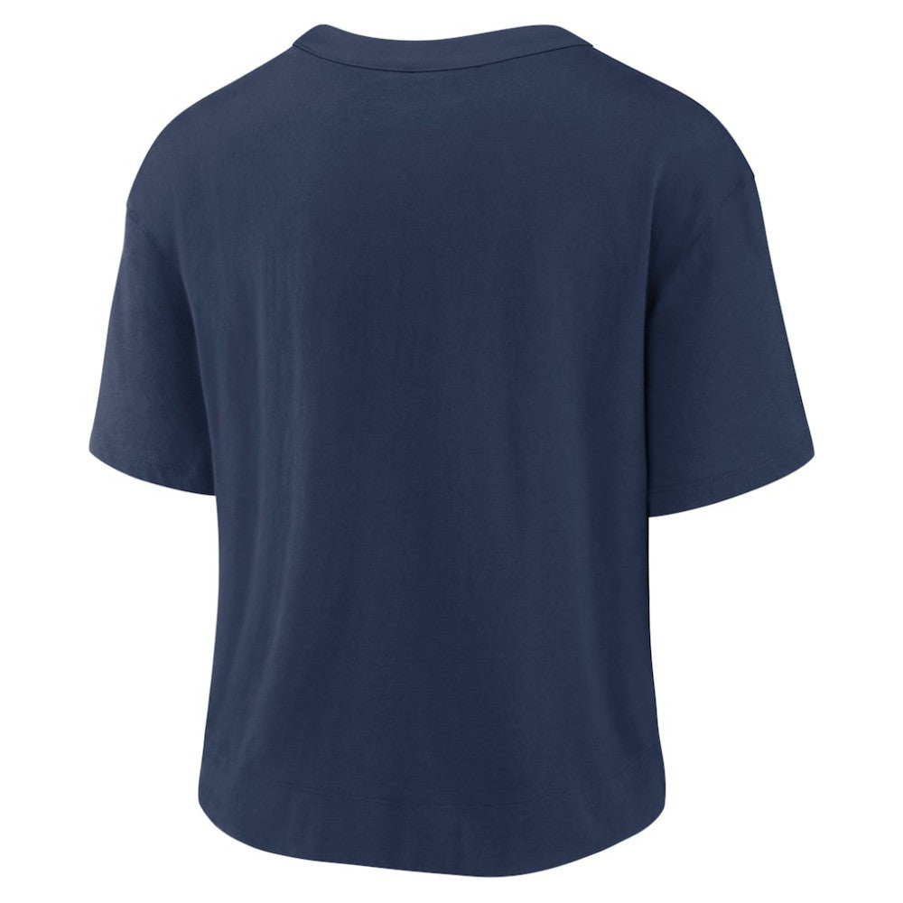Houston Astros Women's Line Up High Hip Fashion T-Shirt Navy/White