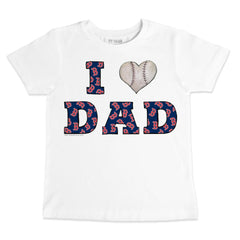 Boston Red Sox Tiny Turnip Youth I Love Dad T-Shirt White