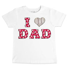 Philadelphia Phillies Tiny Turnip Youth I Love Dad T-Shirt White
