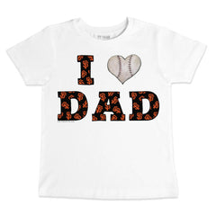 San Francisco Giants Tiny Turnip Youth I Love Dad T-Shirt White