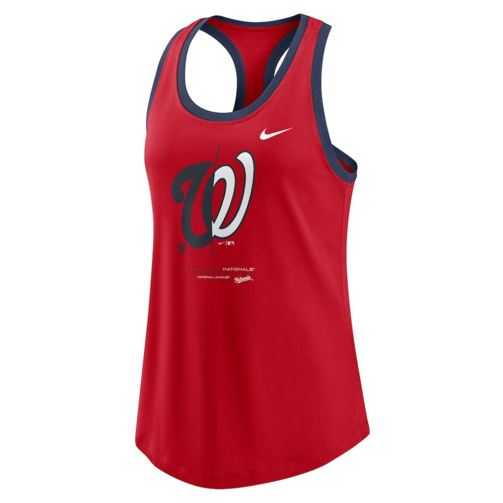 Washington Nationals Women's Tech Tri-Blend Tank Top Red