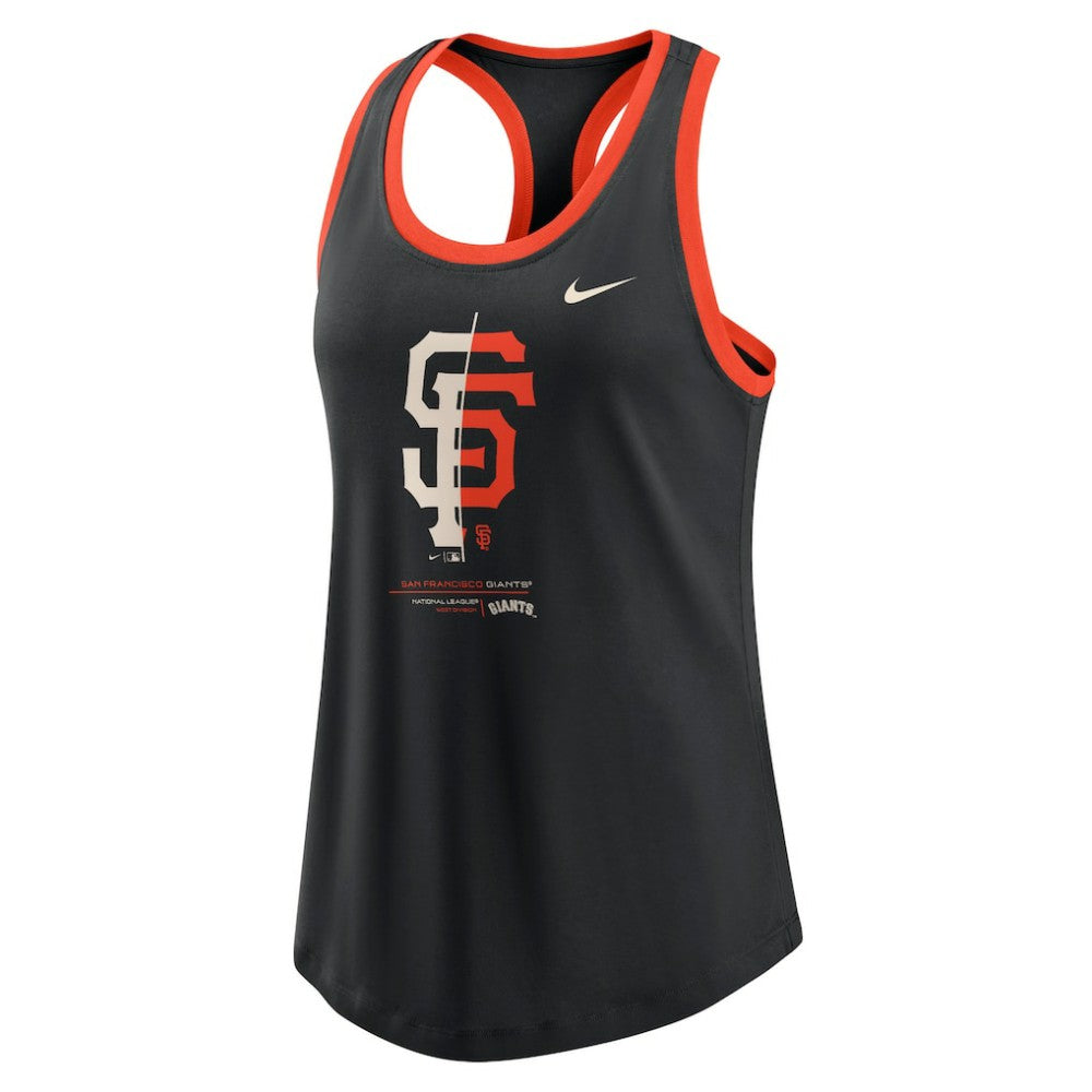 San Francisco Giants Women's Tech Tri-Blend Tank Top Black