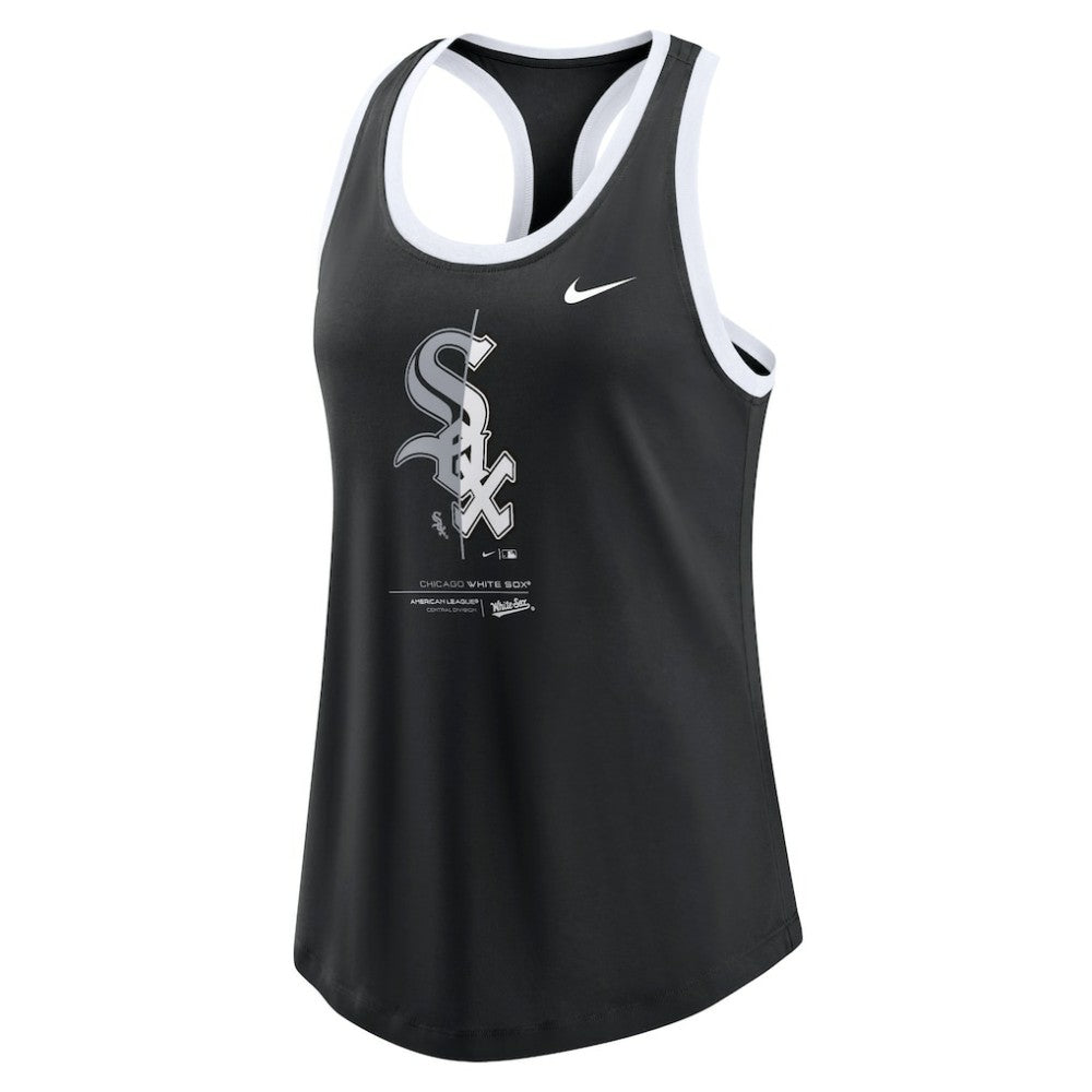 Chicago White Sox Women's Tech Tri-Blend Tank Top Black