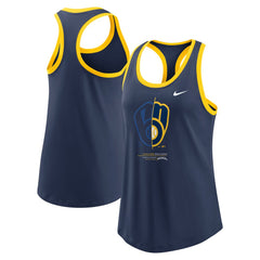 Milwaukee Brewers Women's Tech Tri-Blend Tank Top Navy