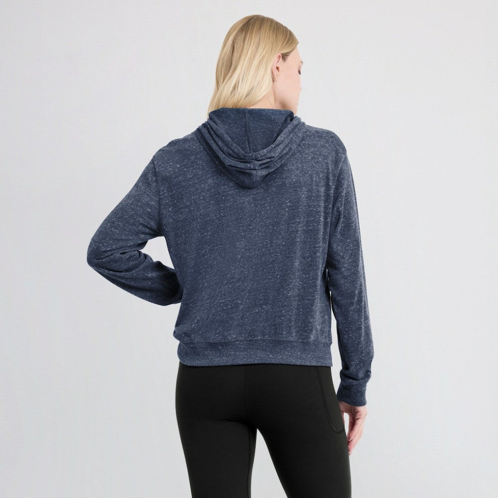 Houston Astros Women's Diamond Icon Gym Vintage Lightweight Hooded Top Navy