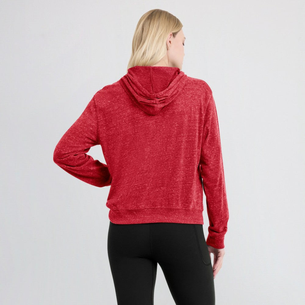 St. Louis Cardinals Women's Diamond Icon Gym Vintage Lightweight Hooded Top Red