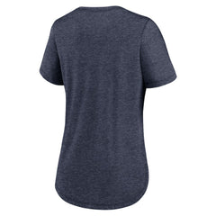 Chicago White Sox Women's Rewind Arch Mix Tri-Blend T-Shirt Heather Navy