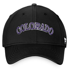 Colorado Rockies Cooperstown Core Flex Hat Black