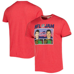 Andre Reed & Jim Kelly Buffalo Bills Homage Unisex NFL Jam Retired Tri-Blend T-Shirt - Heather Red cheap