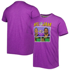 Ray Lewis & Ed Reed Baltimore Ravens Homage Unisex NFL Jam Retired Tri-Blend T-Shirt - Heather Purple online