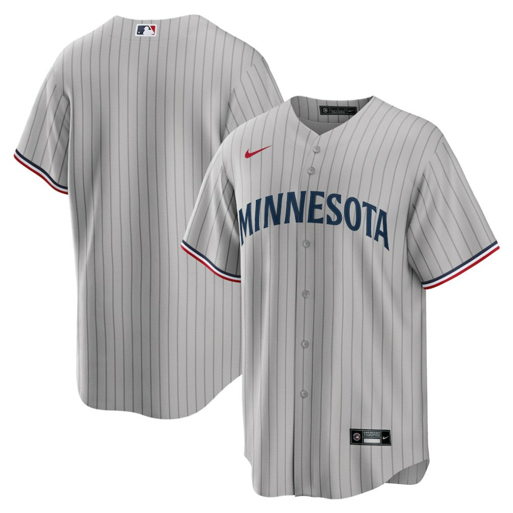Minnesota Twins Road Replica Team Jersey Gray