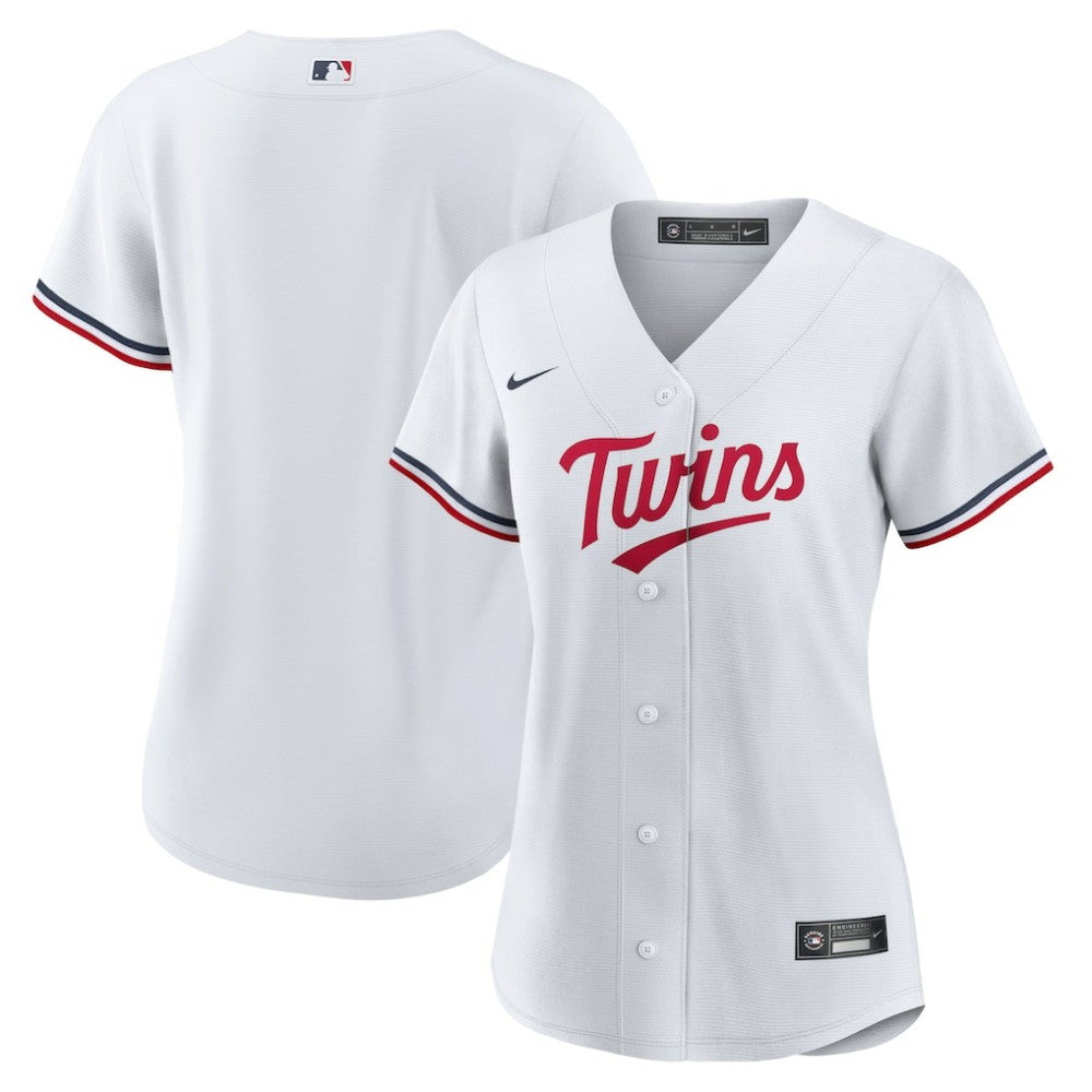 Minnesota Twins Women's Home Replica Team Logo Jersey White