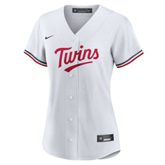 Minnesota Twins Women's Home Replica Team Logo Jersey White