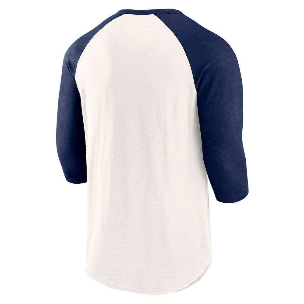 Chicago White Sox Backdoor Slider Raglan 3/4-Sleeve T-Shirt White/Navy