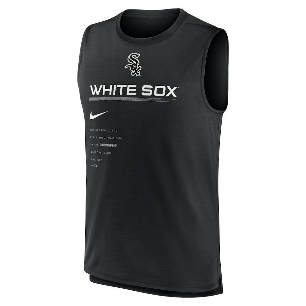 Chicago White Sox Exceed Performance Tank Top Black
