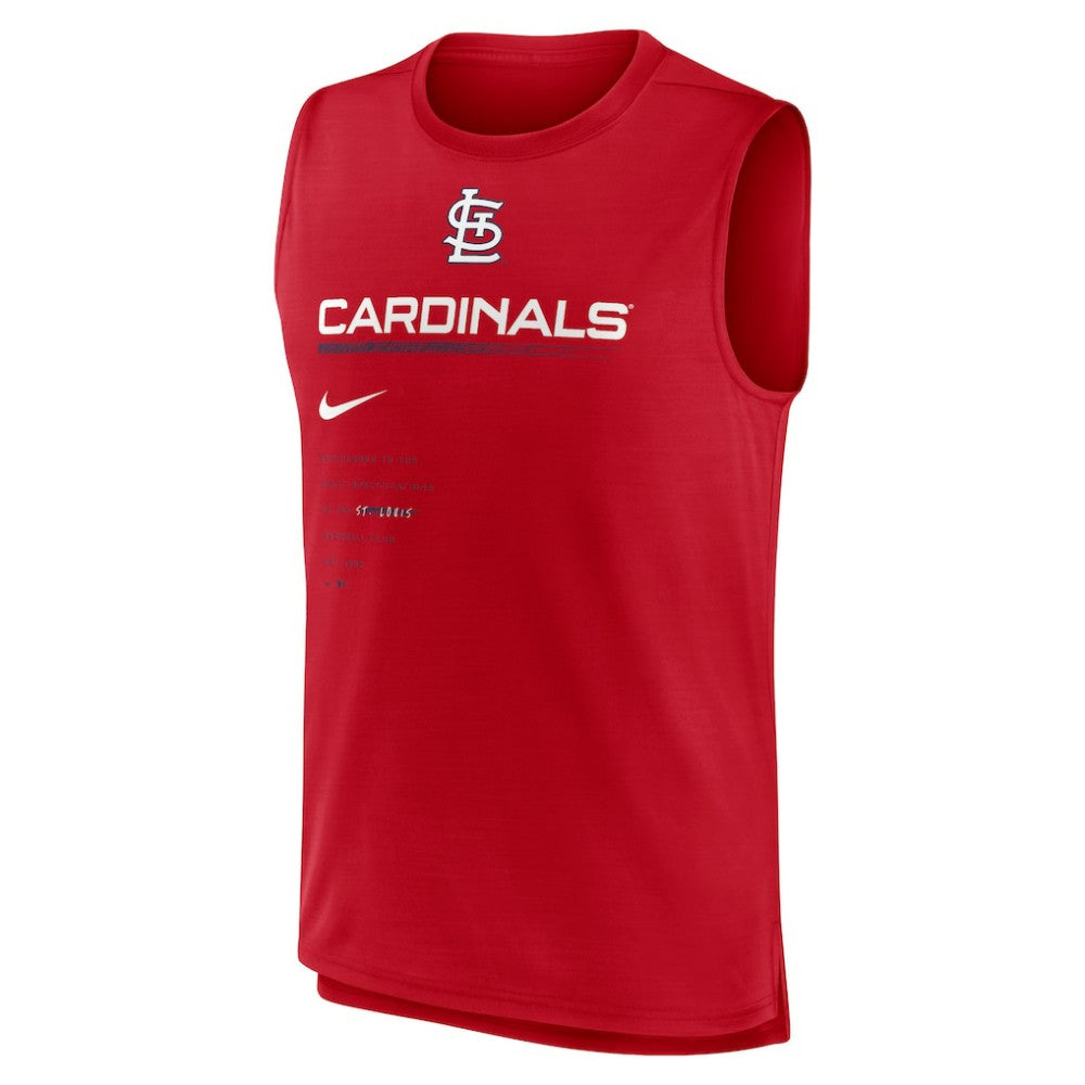 St. Louis Cardinals Exceed Performance Tank Top Red