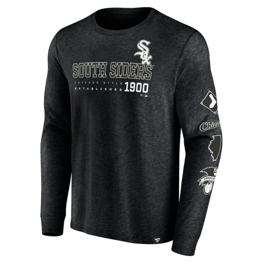 Chicago White Sox High Whip Pitcher Long Sleeve T-Shirt Black