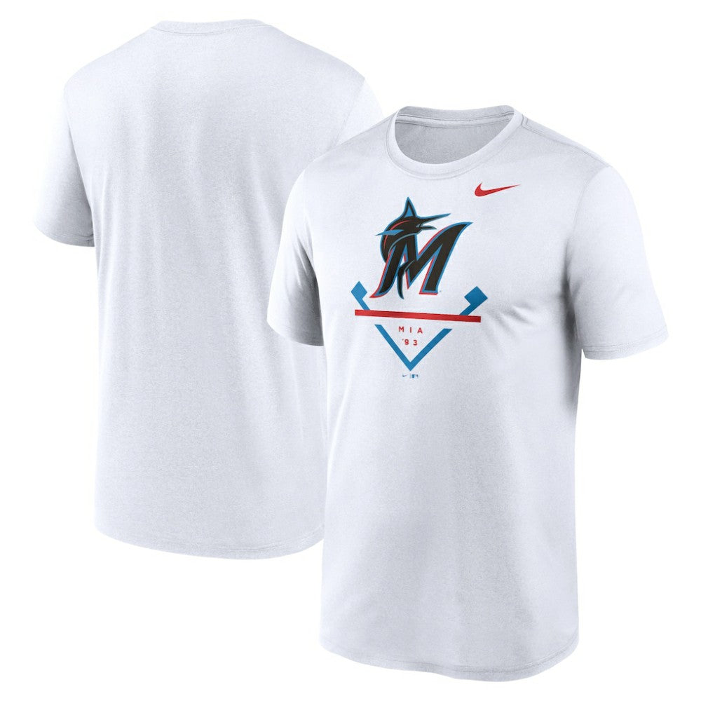 Miami Marlins Icon Legend Dri-FIT T-Shirt White