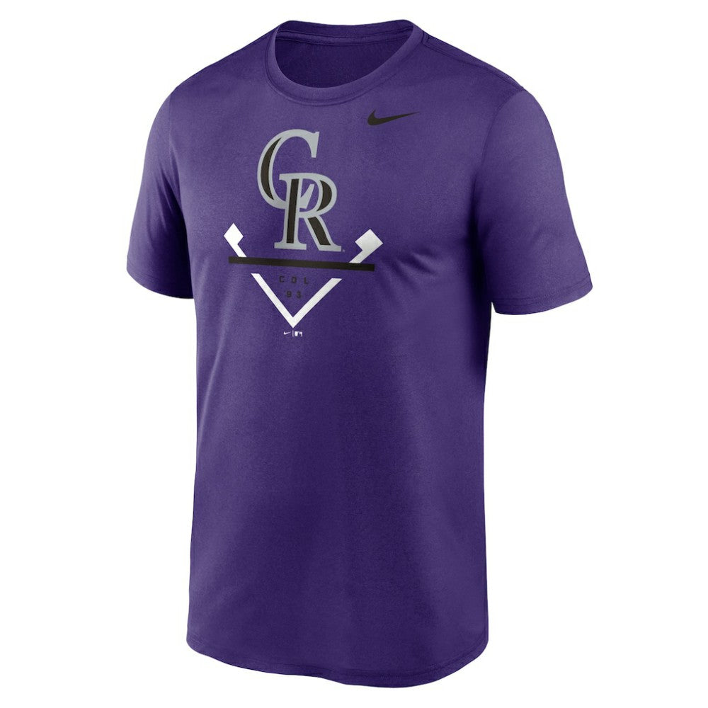 Colorado Rockies Icon Legend Dri-FIT T-Shirt Purple