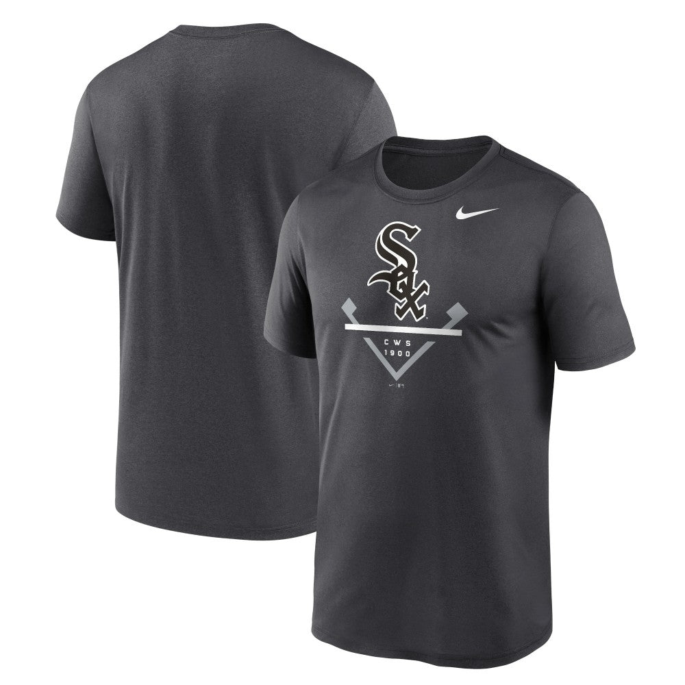 Chicago White Sox Big & Tall Icon Legend Performance T-Shirt Anthracite