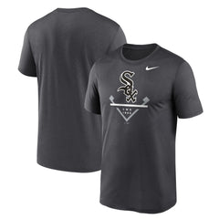 Chicago White Sox Big & Tall Icon Legend Performance T-Shirt Anthracite