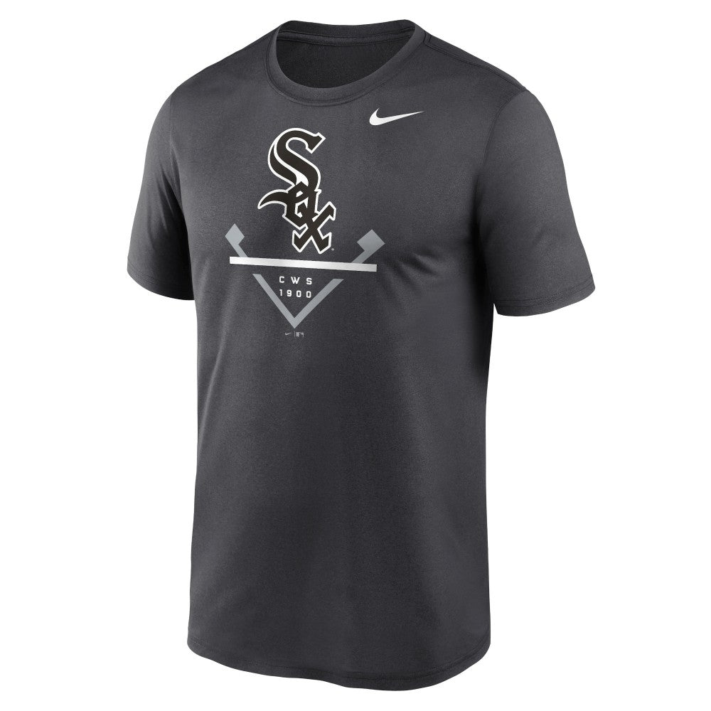 Chicago White Sox Big & Tall Icon Legend Performance T-Shirt Anthracite