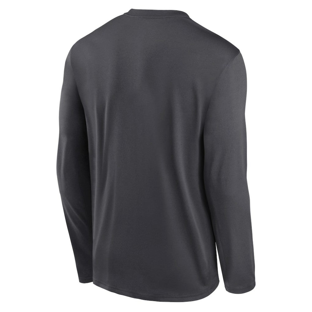 Chicago White Sox Icon Legend Performance Long Sleeve T-Shirt Anthracite