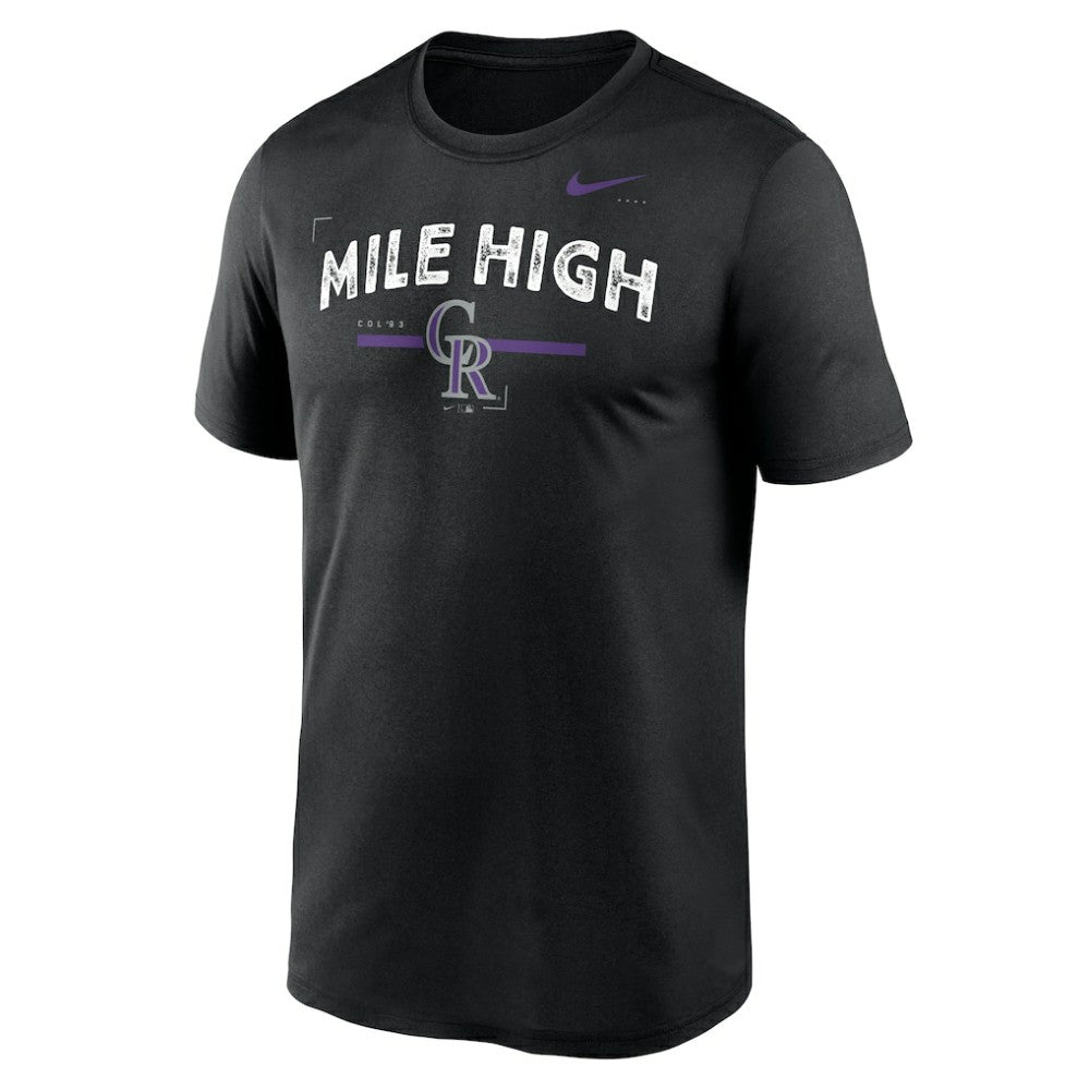Colorado Rockies Local Legend Practice Performace T-Shirt Black