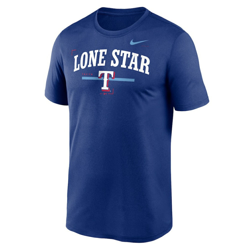 Texas Rangers Local Legend Practice Performace T-Shirt Royal