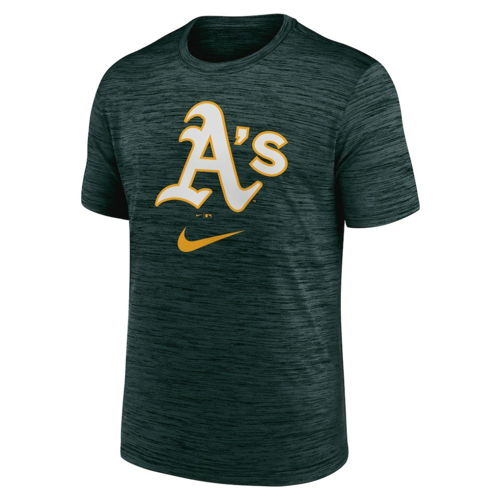 Athletics Logo Velocity Performance T-Shirt Green