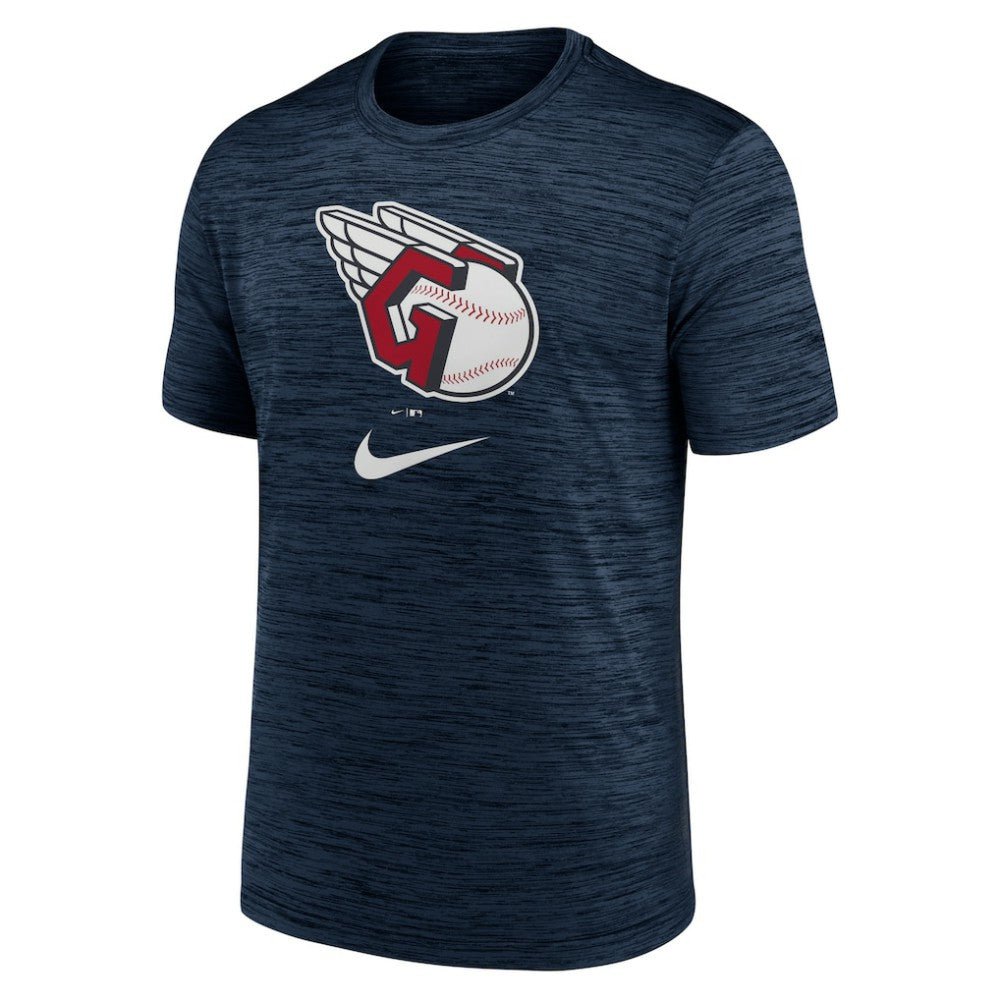 Cleveland Guardians Logo Velocity Performance T-Shirt Navy