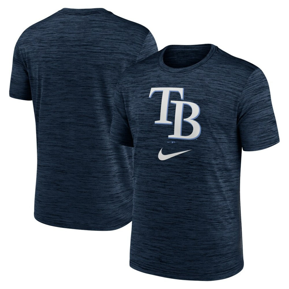 Tampa Bay Rays Logo Velocity Performance T-Shirt Navy