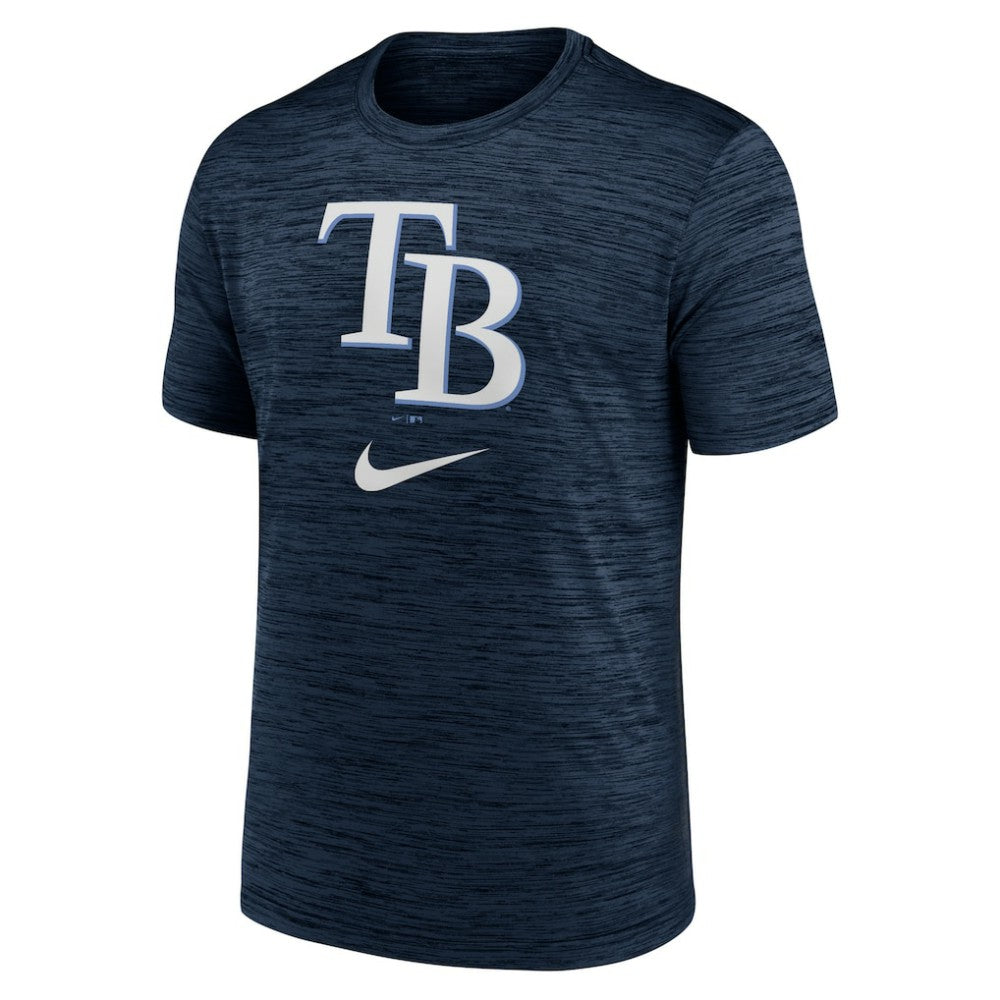 Tampa Bay Rays Logo Velocity Performance T-Shirt Navy