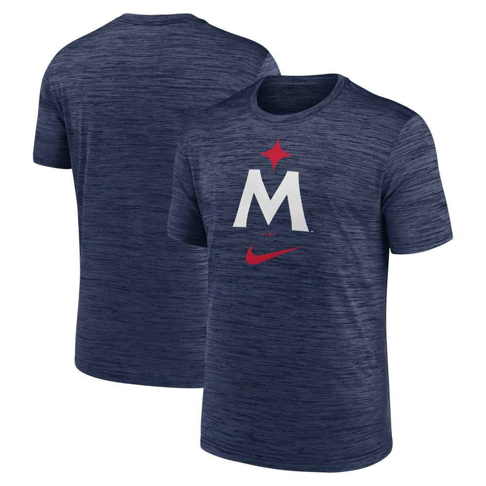 Minnesota Twins 2023 Logo Velocity Performance T-Shirt Navy