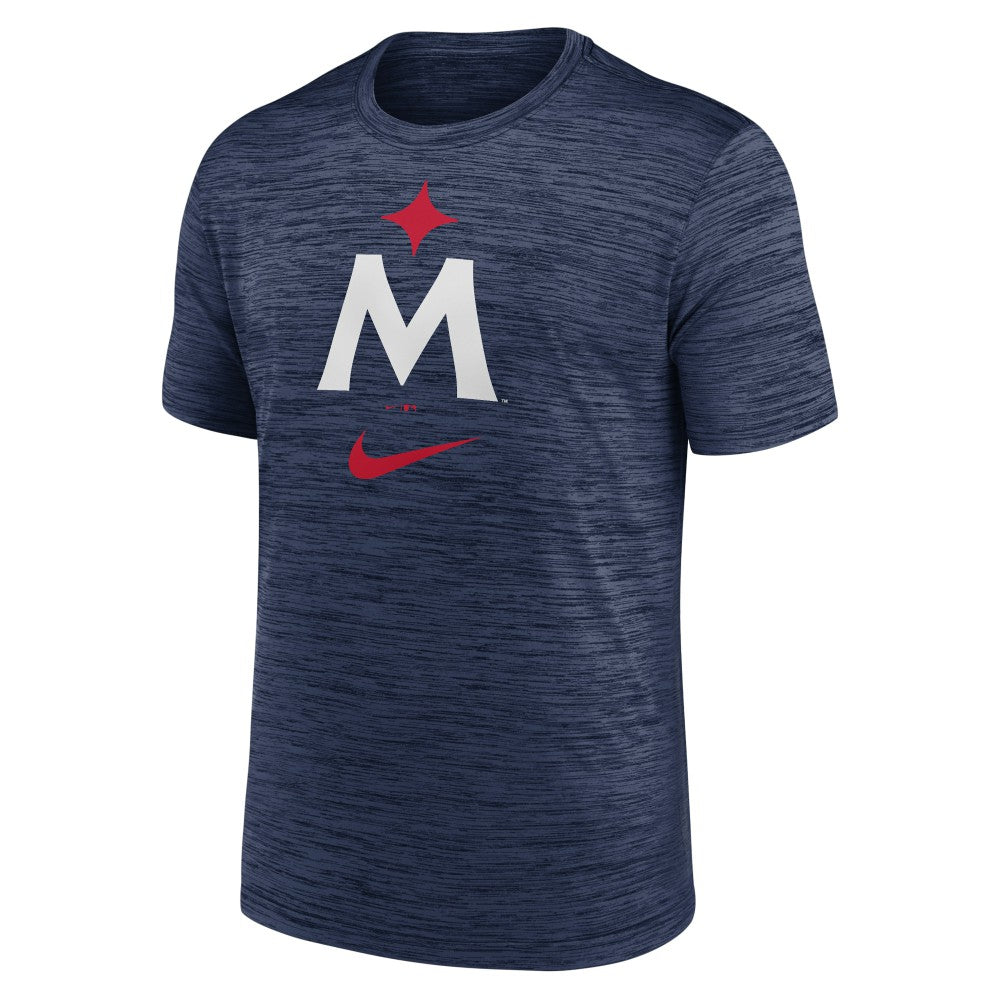 Minnesota Twins 2023 Logo Velocity Performance T-Shirt Navy