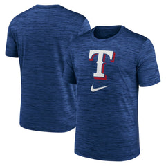 Texas Rangers Logo Velocity Performance T-Shirt Royal