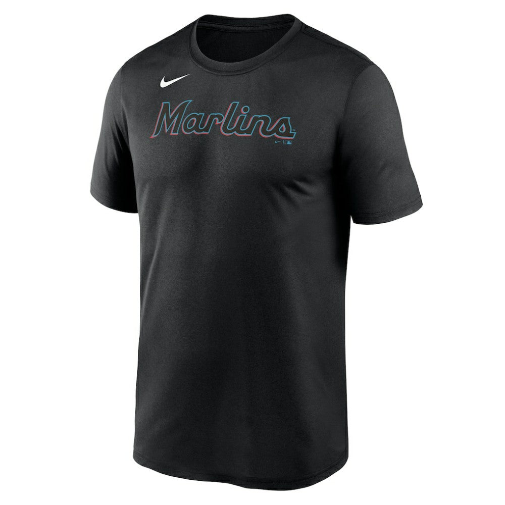 Miami Marlins New Legend Wordmark Dri-FIT T-Shirt Black