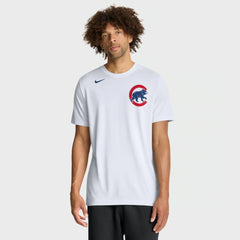 Chicago Cubs New Legend Wordmark Dri-FIT T-Shirt White