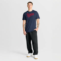 Minnesota Twins New Legend Wordmark Dri-FIT T-Shirt Navy
