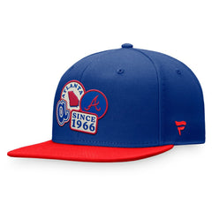 Atlanta Braves Heritage Patch Fitted Hat Royal/Red
