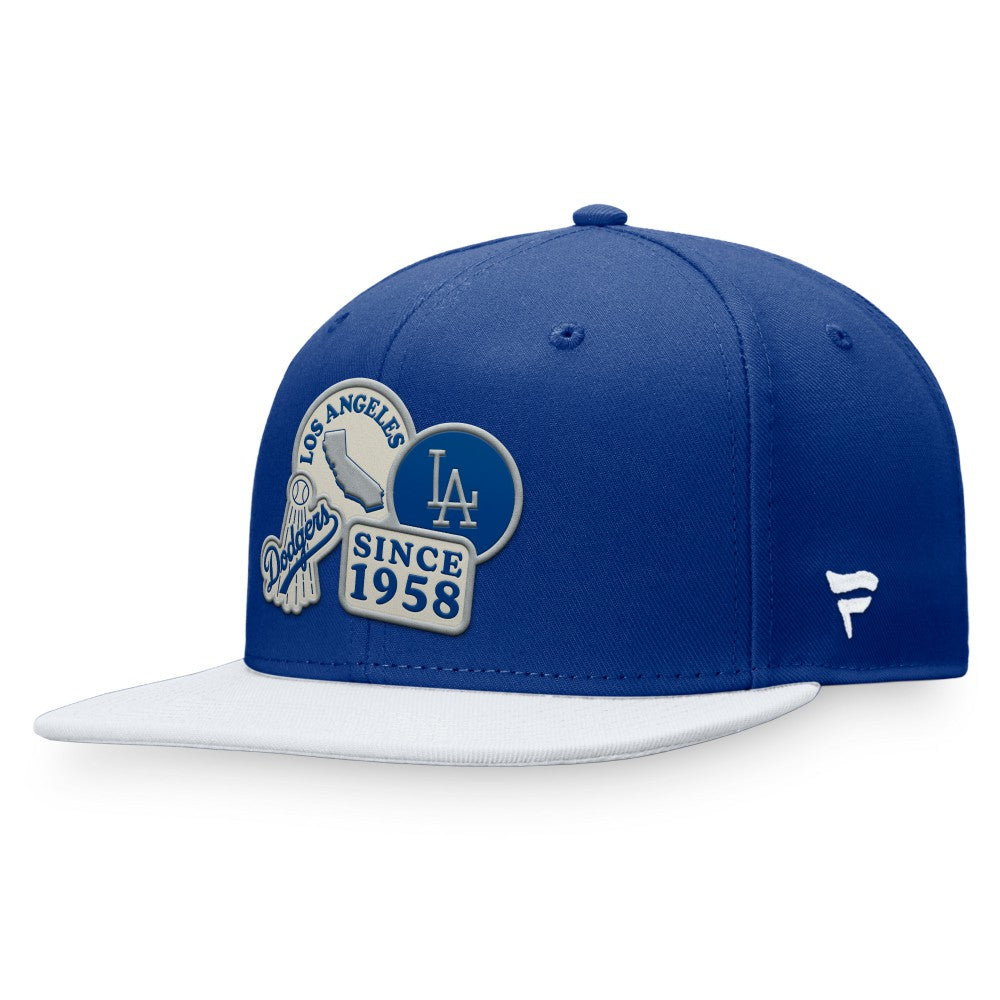 Los Angeles Dodgers Heritage Patch Fitted Hat Royal/White