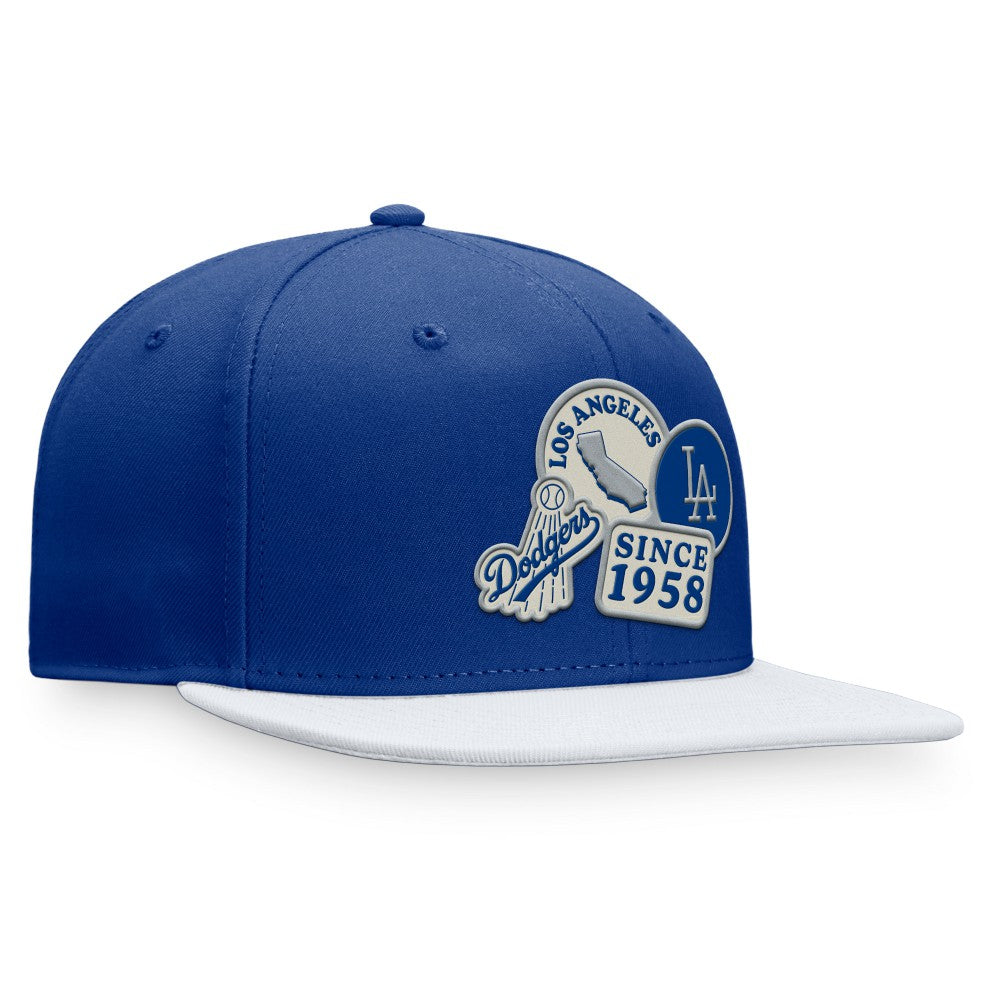 Los Angeles Dodgers Heritage Patch Fitted Hat Royal/White